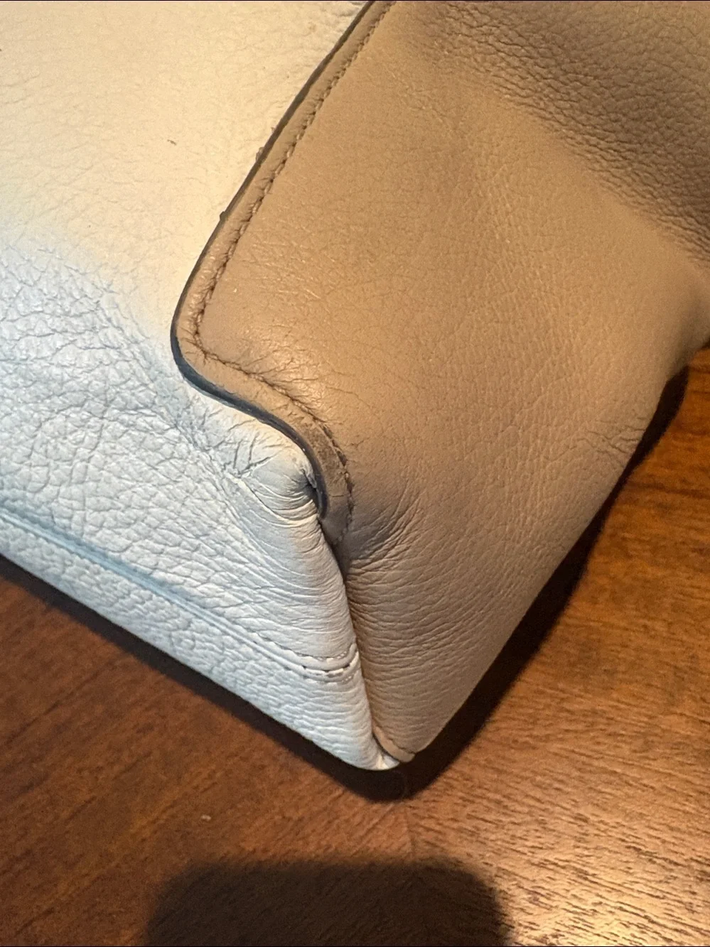 Coach Satchel shoulder bag Crossbody bag color block cream taupe black/goldtone